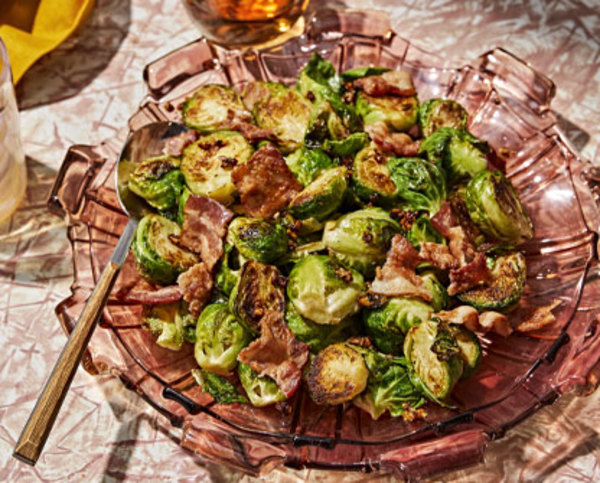 CRISPY HONEY MUSTARD BRUSSELS SPROUTS