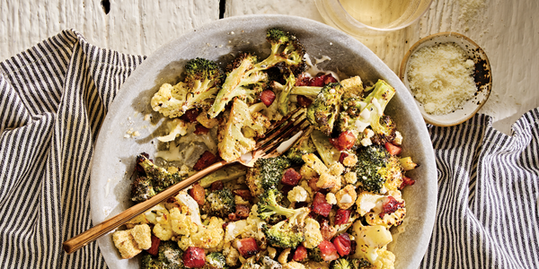 ROASTED BROCCOLI CHILI POLENTA