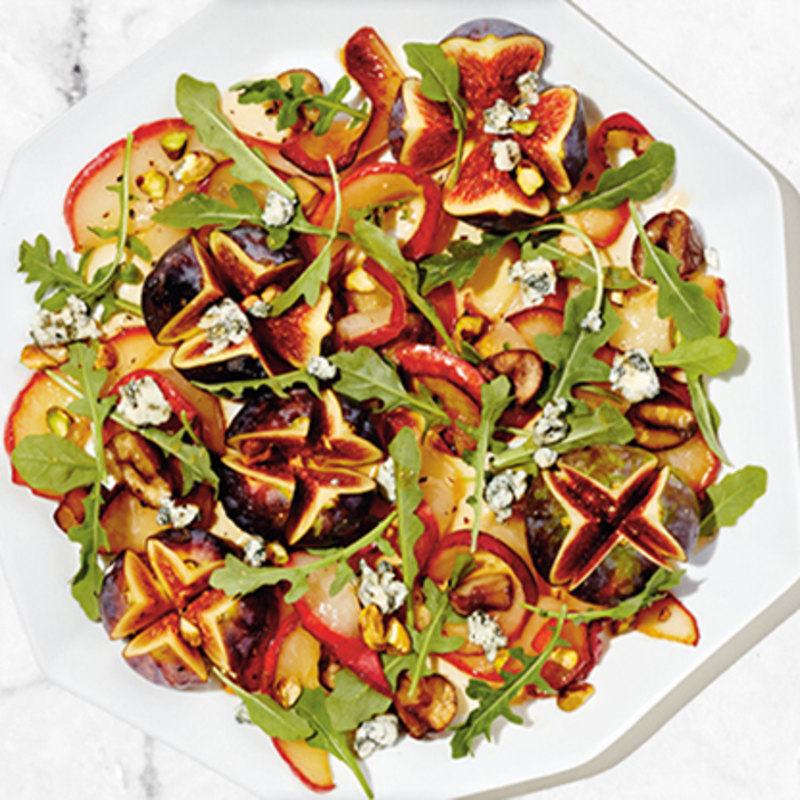 WARM HONEYED PEAR AND CHESTNUT SALAD